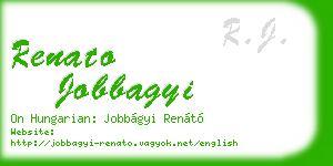 renato jobbagyi business card