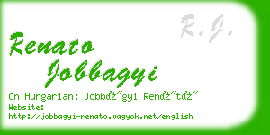 renato jobbagyi business card